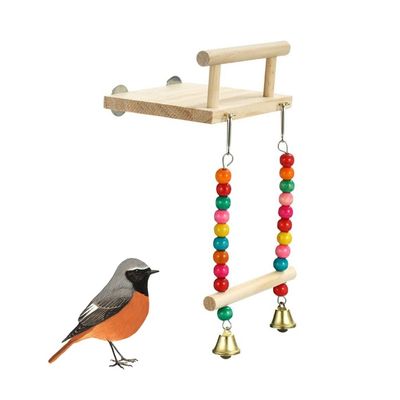 ZooVenture Balançoire en bois pour perroquet