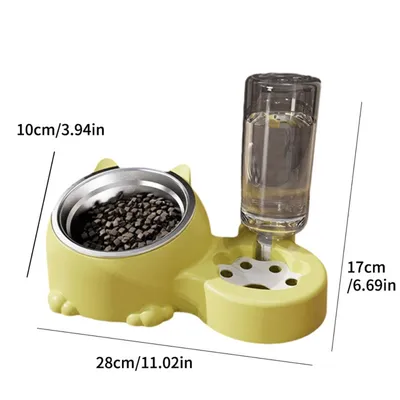 Zoomtopia Distributeur automatique de gamelles pour chat
