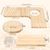 Zoomtopia Accessoire pour cage en bois pour petits animaux