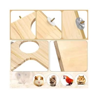 Zoomtopia Accessoire pour cage en bois pour petits animaux