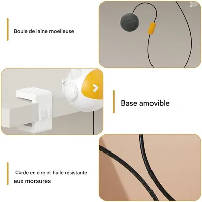 Rocky Jouet pour chat avec corde