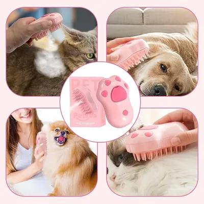 Pawzy Brosse à vapeur pour chat