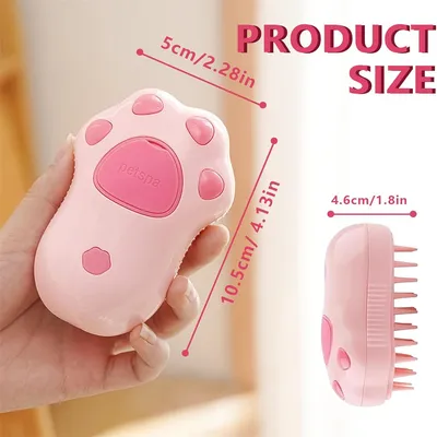 Pawzy Brosse à vapeur pour chat
