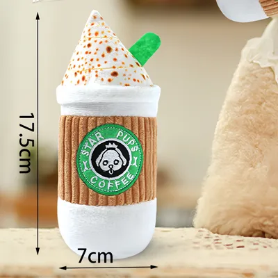 Zoomtopia Jouet tasse à café pour chien