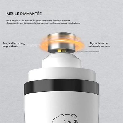 Rocky Broyeur d'ongles pour animaux de compagnie