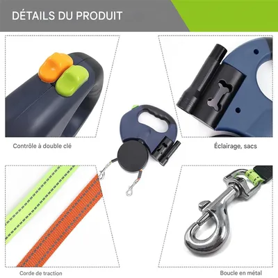 Rocky Laisse pour deux chiens