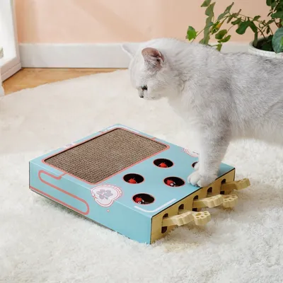 Rocky Carton grattoir 3 en 1 pour chat