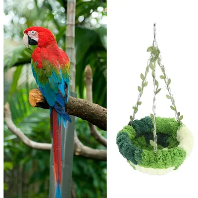 ZooVenture Nid en molleton de corail pour oiseaux
