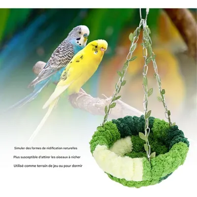 ZooVenture Nid en molleton de corail pour oiseaux