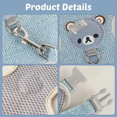 Zoomtopia Harnais respirant pour lapin