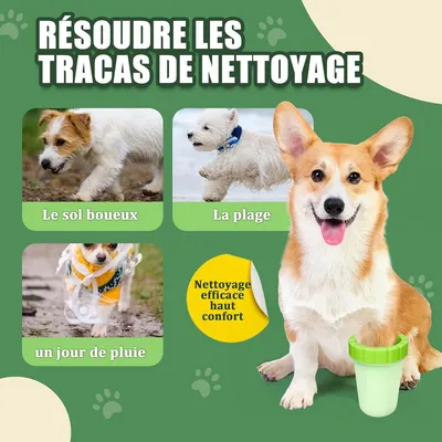 Zoomtopia Nettoyeur de pattes 5 - en - 1 pour chien