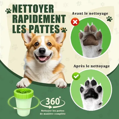 Zoomtopia Nettoyeur de pattes 5 - en - 1 pour chien