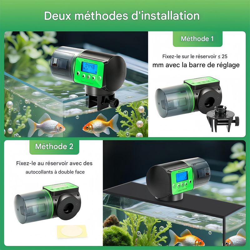 Rocky Distributeur automatique d'aliments pour aquarium
