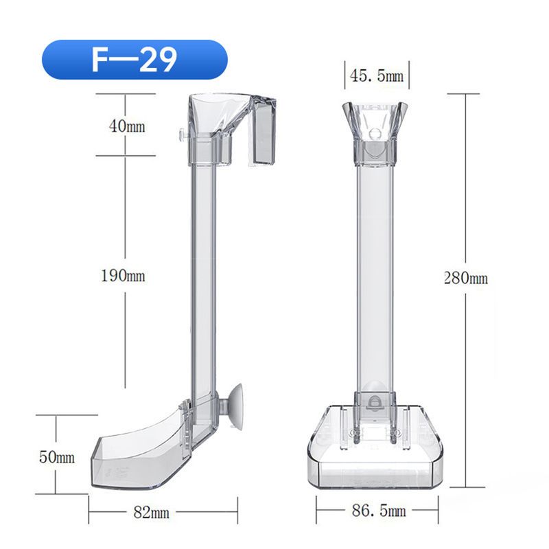 Rocky Distributeur d'aliments en acrylique pour aquarium