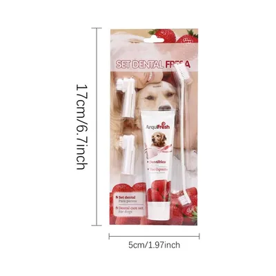 Zoomtopia Coffret d'hygiène bucco - dentaire pour chien et chat