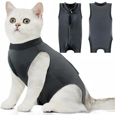 ZooVenture Traje de recuperación postoperatoria para gatos