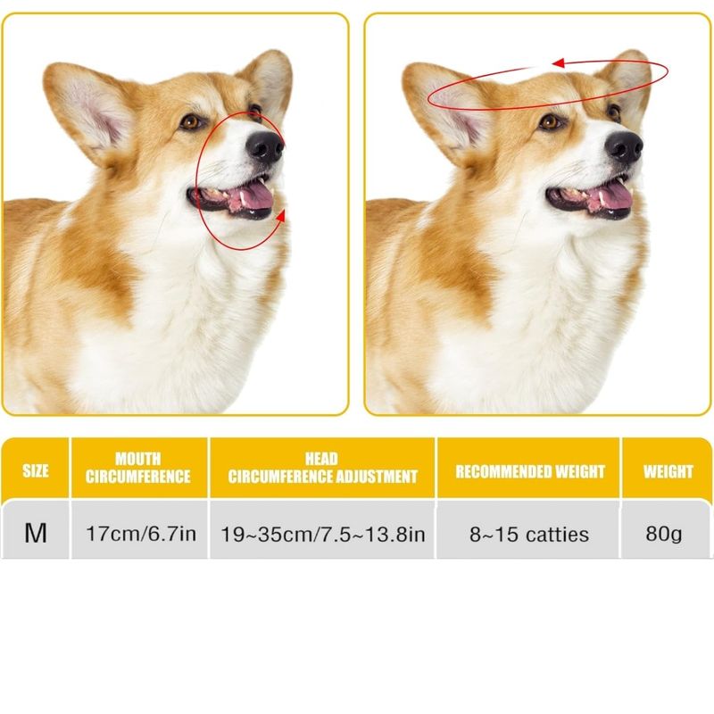 Zoomtopia Muselière en silicone pour chien