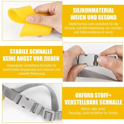 Zoomtopia Muselière en silicone pour chien