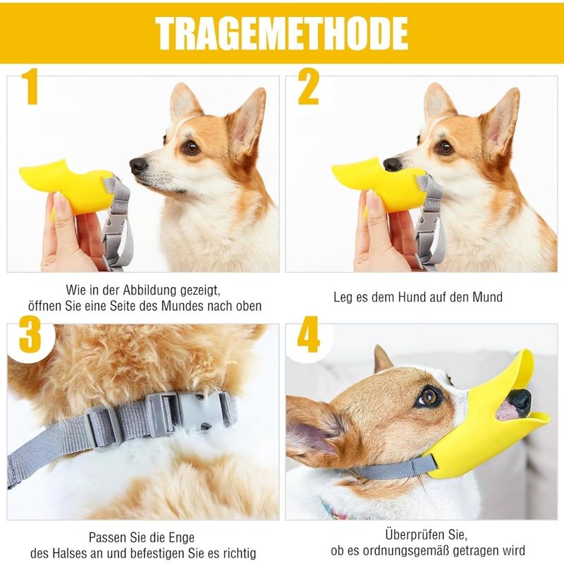 Zoomtopia Muselière en silicone pour chien