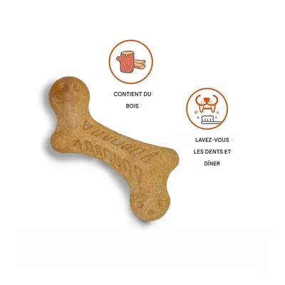 Zoomtopia Jouet à mâcher pour chien en nylon et bois