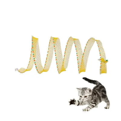 Zoomtopia Tunnel d'intérieur pliable en forme de S pour petits animaux