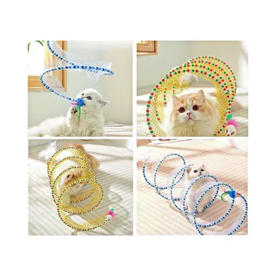 Zoomtopia Tunnel d'intérieur pliable en forme de S pour petits animaux