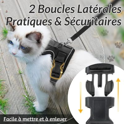 ZooVenture Arnés ajustable para gatos y perros pequeños