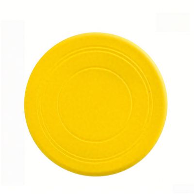 Rocky Paws Dog Frisbee - Chew-Resistant Floating Toy （Version Jaune）