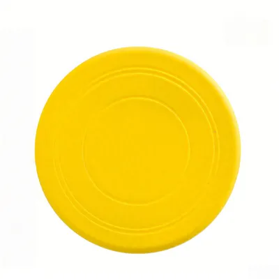 Rocky Paws Dog Frisbee - Chew-Resistant Floating Toy （Version Jaune）
