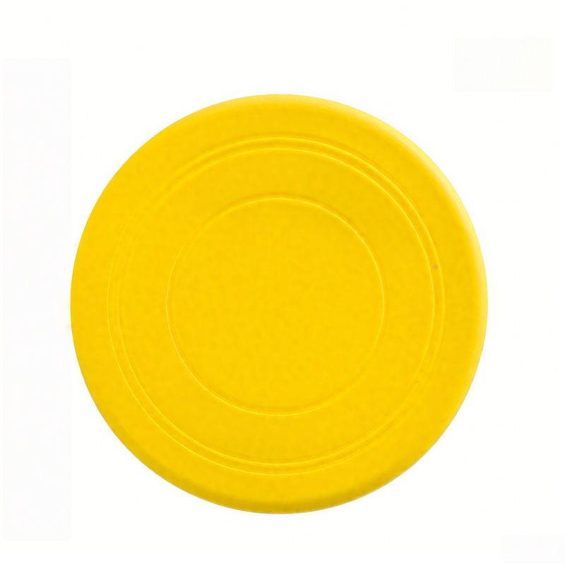 Rocky Paws Dog Frisbee - Chew-Resistant Floating Toy （Version Jaune）