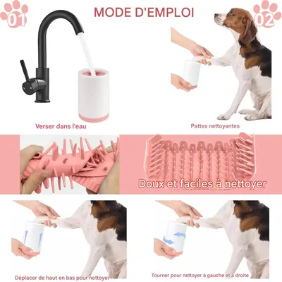Zoomtopia Nettoyeur de pattes pour chien