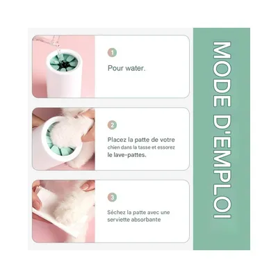 Zoomtopia Nettoyeur de pattes pour chien