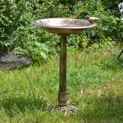 Rocky Baignoire pour oiseaux avec fontaine solaire