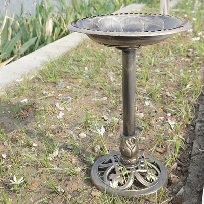 Rocky Baignoire pour oiseaux avec fontaine solaire