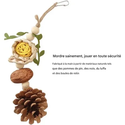ZooVenture Paquete de 2 juguetes masticables para pájaros