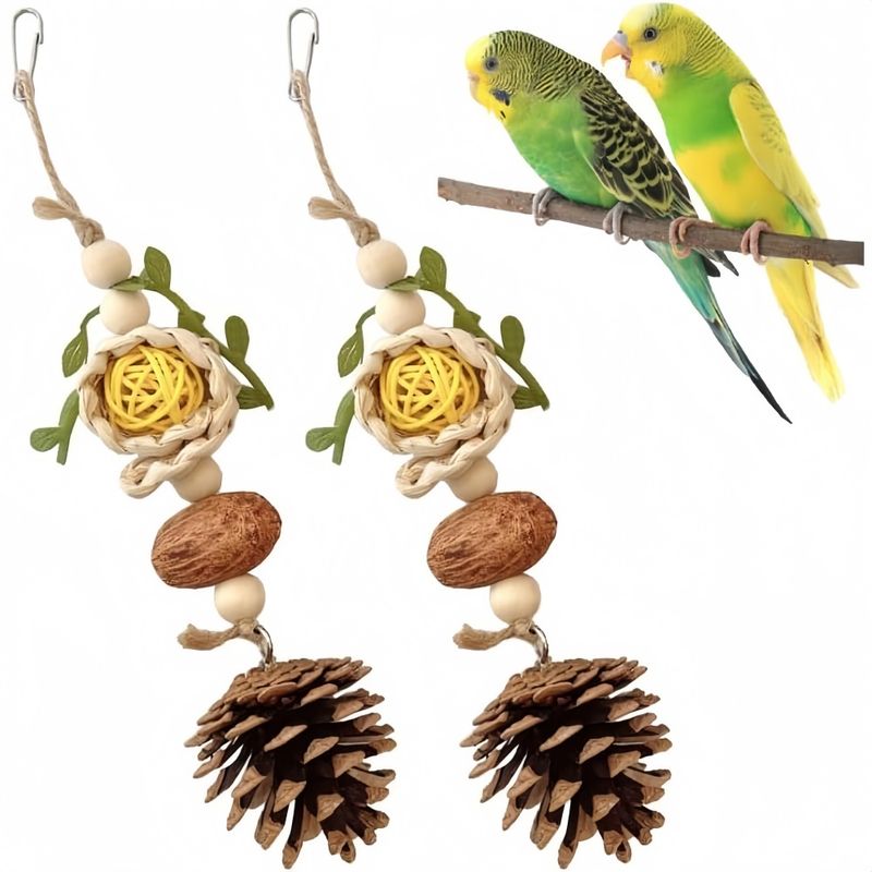ZooVenture Jouets à mâcher lot de 2 pour oiseaux
