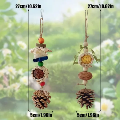 ZooVenture Jouets à mâcher lot de 2 pour oiseaux