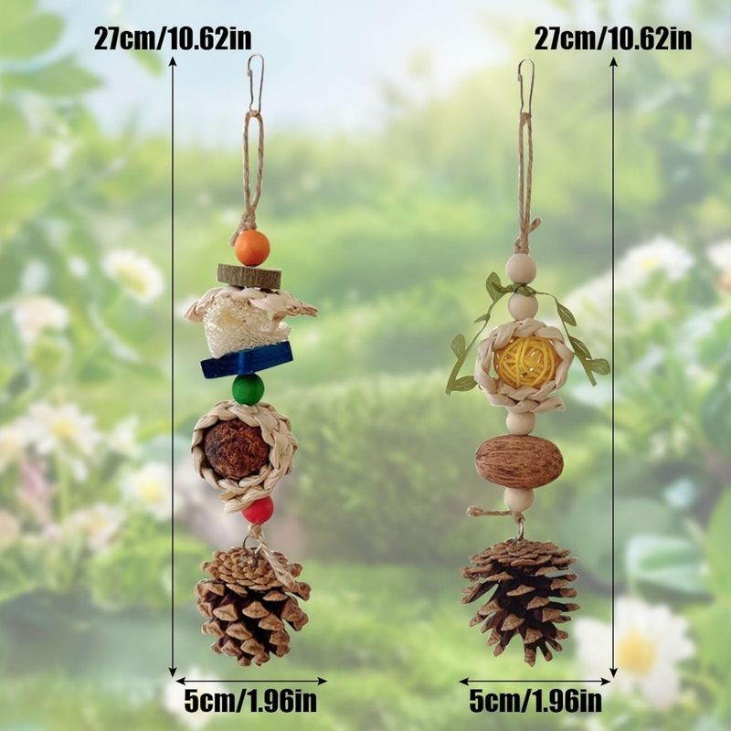 ZooVenture Jouets à mâcher lot de 2 pour oiseaux