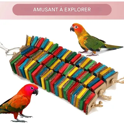 ZooVenture Jouet à mâcher pour perroquets