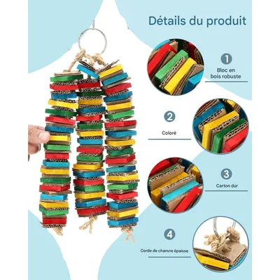 ZooVenture Jouet à mâcher pour perroquets