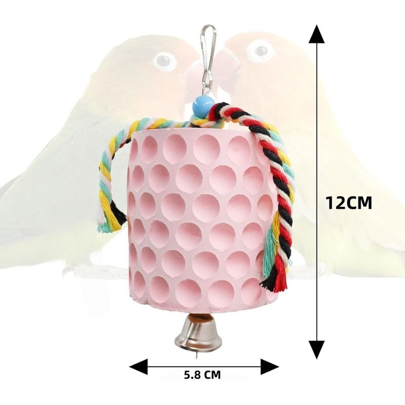 ZooVenture Jouet de grignotage et pierre de ponçage pour becs pour oiseaux