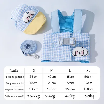 Rocky Harnois et casquette pour chien