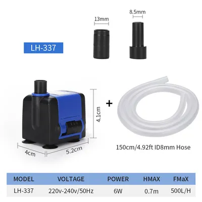 Rocky Pompe d'eau silencieuse multifonctionnelle pour aquarium