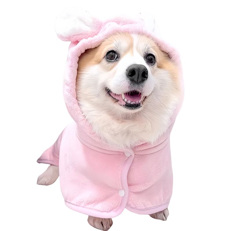 Zoomtopia Peignoir de bain pour chien et chat