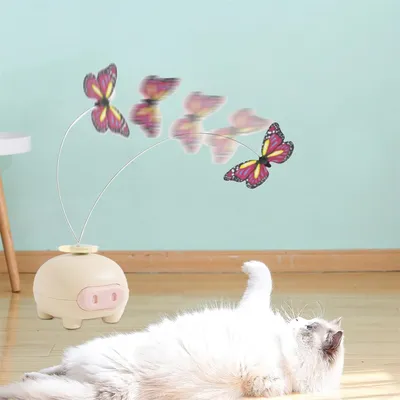 Rocky Jouet de papillon rotatif pour chat