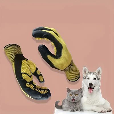 Rocky Gants pour toilettage et brossage de chats et chiens