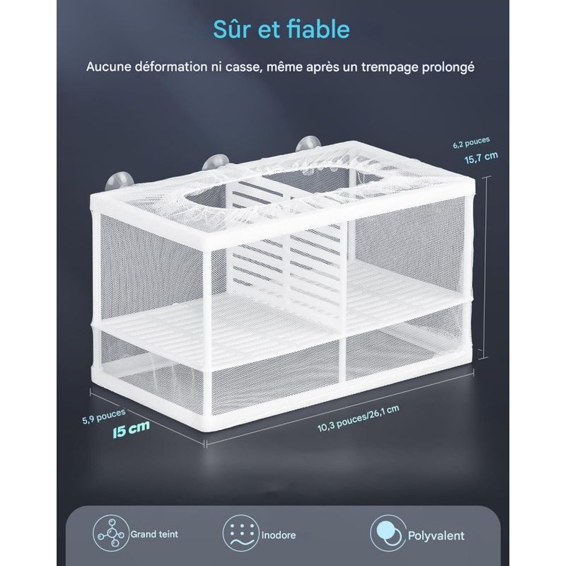 ZooVenture Boîte d'élevage en filet pour aquarium
