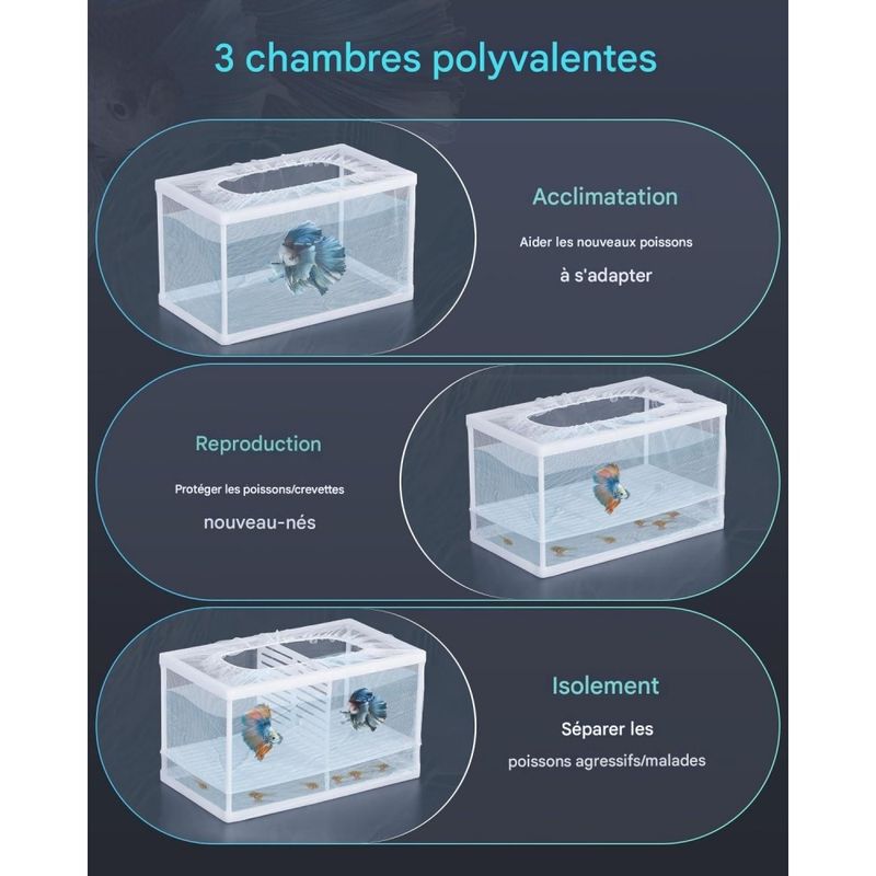 ZooVenture Boîte d'élevage en filet pour aquarium