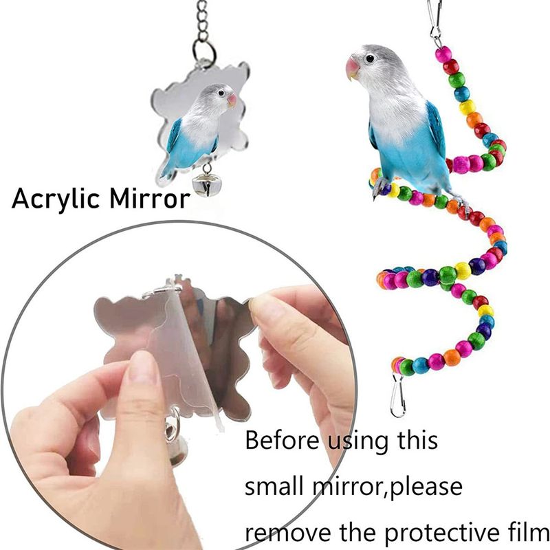 Rocky Ensemble de 7 jouets pour perroquet