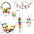 Rocky Ensemble de 7 jouets pour perroquet